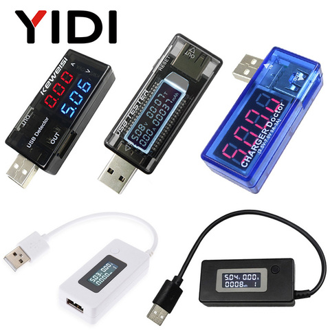 3 In 1 LCD Digital USB Voltmeter Ammeter 5V 12V DC Car Phone Voltage Current Volt Ampere Power Capacity Charger Detector Monitor ► Photo 1/6