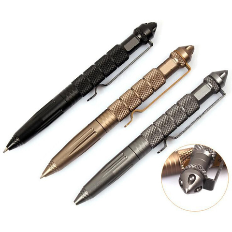ZK20 High Quality Defence Tactical Pen Anti skid Portable Self Defense Pen Aluminum Pen steel Glass Breaker Survival Kit Pens ► Photo 1/6