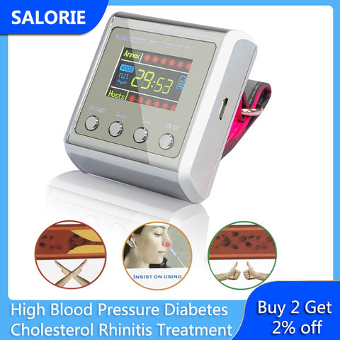 650nm Laser Therapy Wrist Low Frequency Diabetes Hypertension Cholesterol Treatment Diode LLLT Watch Laser Therapy Machine ► Photo 1/6