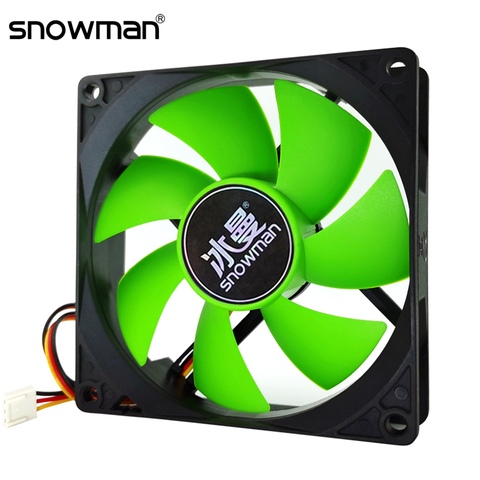 SNOWMAN 90mm Quiet Fan 3 Pin 92mm Computer Case Fan Silent 9CM CPU Cooling Fan PC Cooler Fans Case Fan 12V DC Chassis Radiator ► Photo 1/6