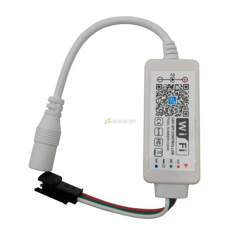 Magic Home LED SPI Controller DC5V DC12-24V Addressable 2048 Pixel Mini WiFi Controller For WS2811 SK6812 WS2812B LED Strip ► Photo 1/6