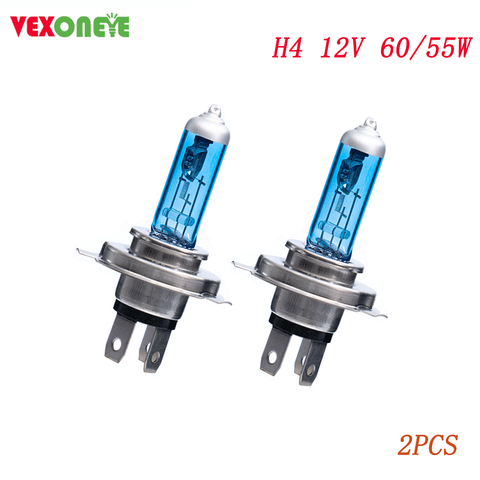 2pcs H4 60/55w Super White Headlight High Bright Halogen Bulb High Power Car Headlight ► Photo 1/5