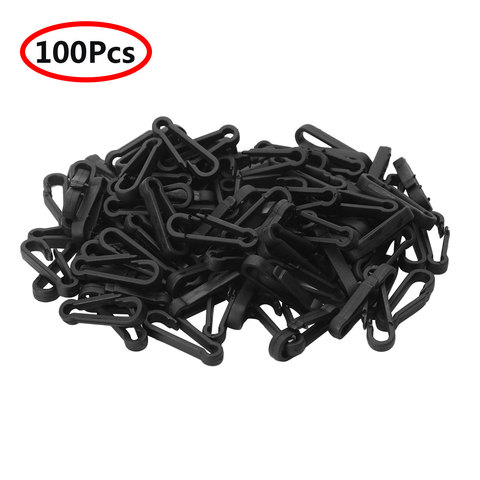 100Pcs Plastic Snap Hook Buckle  Mini Flag Clip Hooks Portable Carabiner Buckle Paracord Backpack Shouder Bag Straps Bag Parts ► Photo 1/6