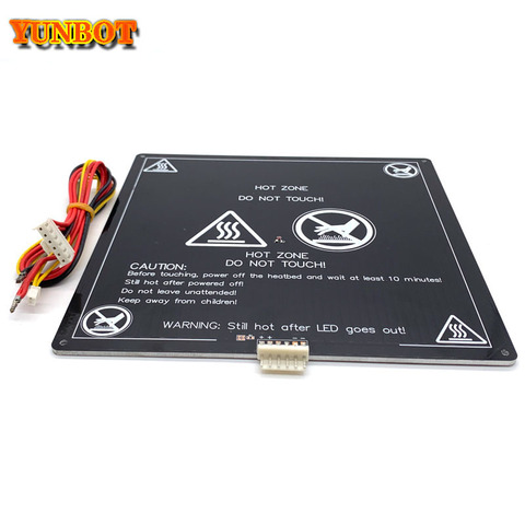 3D Printer Parts  black MK3 220*220*3MM heatbed latest Aluminum heated bed for Hot-bed Support 12V180W 3d printer accessrioes ► Photo 1/6