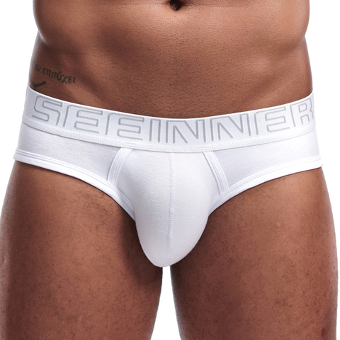 Hot Sale Men Underwear Men Briefs Cotton Breathable Male Panties Cueca Tanga U Pouch Comfortable Underpants Slip Homme ► Photo 1/6