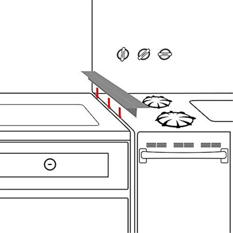 21Inch Silicone Kitchen Stove Counter Gaps Cover Oven Guard Spill Seal Slit Filler JAN88 ► Photo 1/6