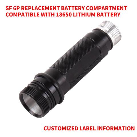 Replace surefire 6p, G2 lamp body  flashlight  lantern фонари compatible with 18650 battery ► Photo 1/6