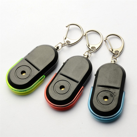 Light Wireless Whistle Key Finder Keychain Electronic Anti-Theft Ellipse Plastic Key Search Women Anti-Lost Device Car Keyrings ► Photo 1/6