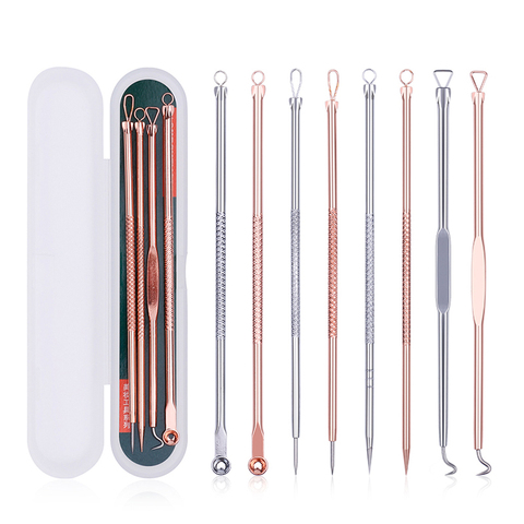DUcare 4pcs Acne Blackhead Removal Needles Stainless steel Pimple Spot Extractor Acne Treatment Acne Needle Face Clean Care Tool ► Photo 1/6
