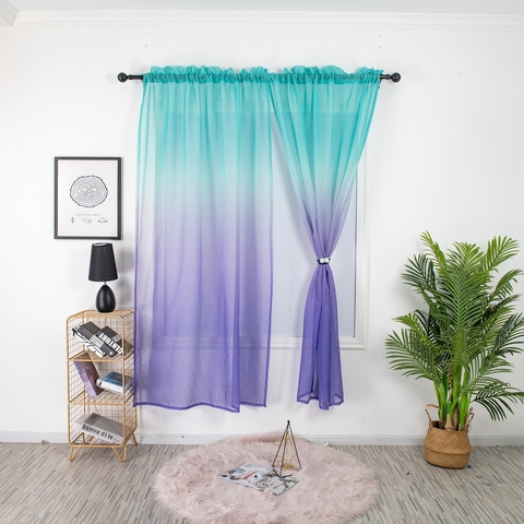 Modern Curtains For Bedroom Living, Bright Colored Sheer Curtains