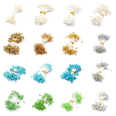 90pcs Double Heads DIY Artificial Mini Pearl Flower Stamen Pistil Floral Stamen Fruit Cherry For Wedding Christmas Decoration ► Photo 1/6