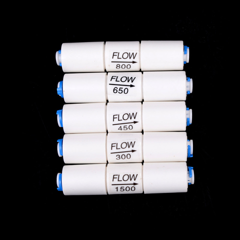 1PCS Water Filter Parts RO Flow Restrictor 300CC-1500CC With 1/4