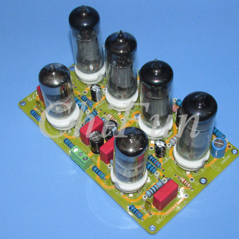 6N2 + 6P1 Amplifier Push-pull Line Amplifier Board Stereo LG279 ► Photo 1/4