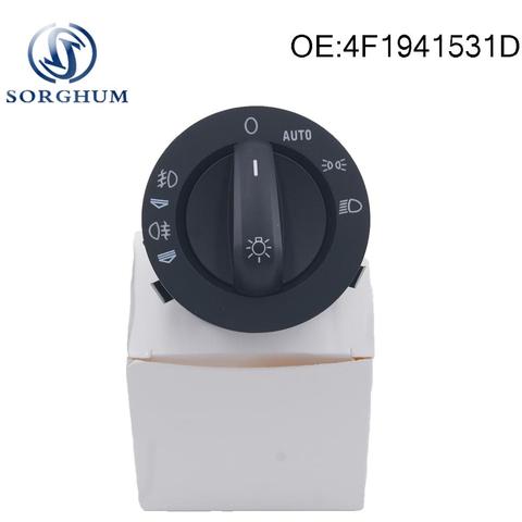 4F1941531D Chrome Headlight Fog Light Control Switch For Audi A3 S3 A6 C6 4F RS6 Q7 ► Photo 1/6