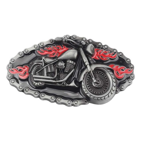 Motorcycle locomotive Belt Buckle Handmade homemade belt accessories waistband DIY Western cowboy Heavy metal rock punk  k46 ► Photo 1/6