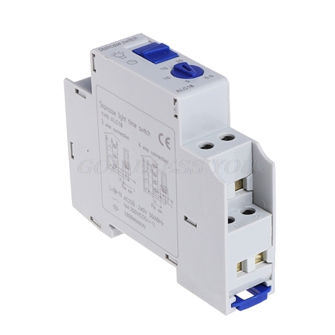 Din rail Staircase Lighting Timer Switch timer relay 220VAC 16A used for corridor lighting ALC18 Drop Shipping ► Photo 1/6