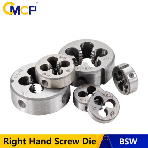 CMCP BSW Right Hand Thread Die 2/32 3/16 1/4 5/16 5/8 1/2 Right Hand Thread Die Threading Tool For Mold Machining ► Photo 1/6