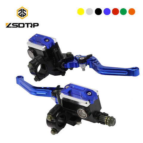 ZSDTRP 1Pair 22mm Motorcycle Roller Adjustment Brake Clutch Levers Universal CNC Motorcycle Handlebar Hydraulic Brake Pump ► Photo 1/6