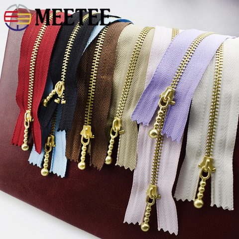 10pcs Meetee 3# Gold Metal Zipper Close-end Zip 12/15/20cm for Jeans Bags Sewing Tailor Garments Handbag Craft DIY Accessories ► Photo 1/6