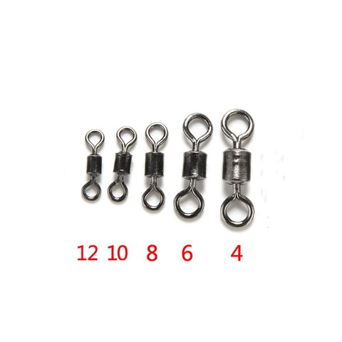 100Pcs 8 Shape Multi Sizes Ball Bearing Stainless Steel Swivels Fishing Fish Connector Rolling Swivels Rig Sea Carp Fishing Tool ► Photo 1/6