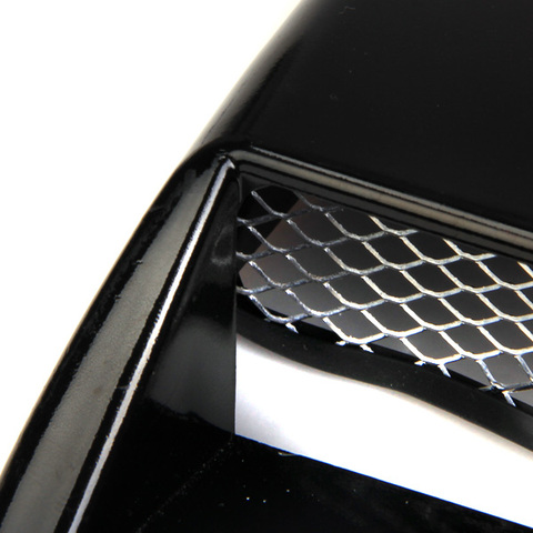 1xUniversal Car Roof Hood Air Flow Decorative Vent Cover Sticker-Black ► Photo 1/6