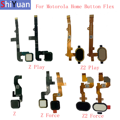 Fingerprint Sensor Home Button Flex Cable Ribbon For Motorola Moto Z Z Play Z2 Play Z Force Z2 Force Touch Replacement parts ► Photo 1/6