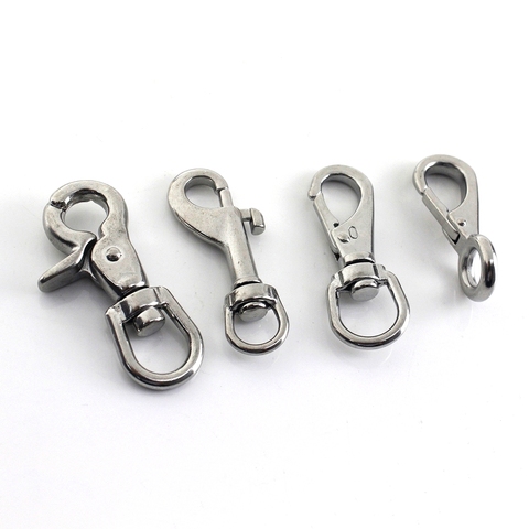 1x Stainless Still Snap Hook Trigger Lobster Clasps Clips Spring Gate Leather Craft Pet Leash Bag Strap Belt Webbing Keychain ► Photo 1/6