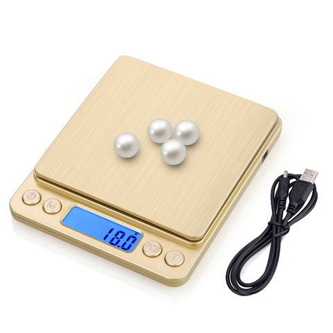 USB powered Digital Kitchen Scale Mini Pocket weighing Food scale for Cooking Baking High Accuracy Jewelry Electronic Scale ► Photo 1/6