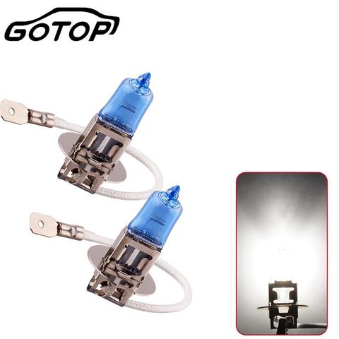 2pcs H3 100W 12V 24V Super Bright Halogen Bulb High Power Car Headlight Car Styling Car Light Source Parking Fog Lights ► Photo 1/6