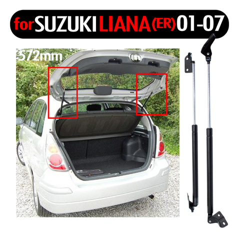 FOR SUZUKI LIANA Estate Saloon (ER) 2001-2007 Gas Lift Supports Struts Prop Rod Shocks Rear Boot Tailgate Trunk Damper 572mm ► Photo 1/5