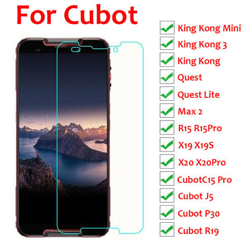 Tempered Glass For Cubot King Kong Mini 2 Glass Cubot J5 J7 R15 C15 X20 Pro Max2 P30 X19S Quest Lite KingKong 3 Screen Protector ► Photo 1/6