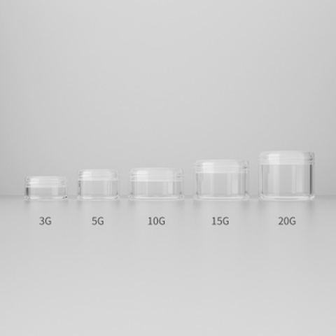 3g/5g/10g/15g/20g Plastic Transparent Empty Makeup Jar Pot Refillable Sample Bottles Travel Face Cream Lotion Cosmetic Container ► Photo 1/6