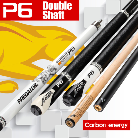 PREOAIDR Billard Pool Cue Maple+Carbon Doubl Shaft with Extension 13mm 11.5mm 10mm Tip Uni-lock Joint Carbon Energy  3142 P6 Cue ► Photo 1/6