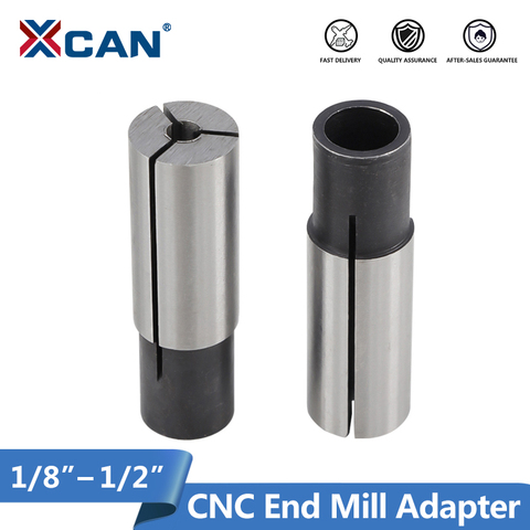 XCAN 1pc CNC End Mill Engraving Bit Transfer Adapter Chuck Lathe Tool CNC Machine Accessories 6/6.35/12.7mm to 1/8'' 4mm 6mm ► Photo 1/6