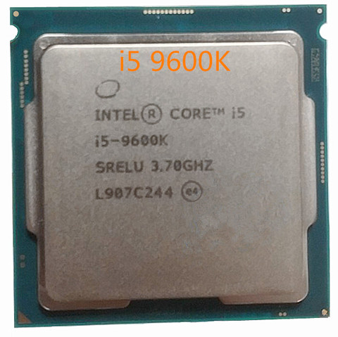 Intel Core i5-9600K Processor i5 9600K CPU SRELU 6Core 6Thread 3.7GHz 9MB 14nm 95W FCLGA1151 ► Photo 1/1