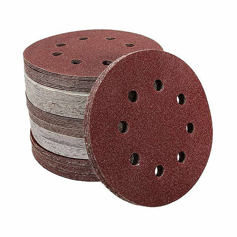 25PCS pcs 125mm Sandpaper Round Shape Sanding Discs Hook Loop Sanding Paper Buffing Sheet Sandpaper 8 Hole Sander Polishing Pad ► Photo 1/6