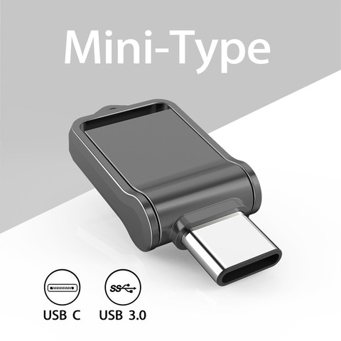 TOPESEL32GB 64GB 128GB OTG Type C USB 3.0 Flash Drive Mini External Memory Stick for Phone Tablet ► Photo 1/6
