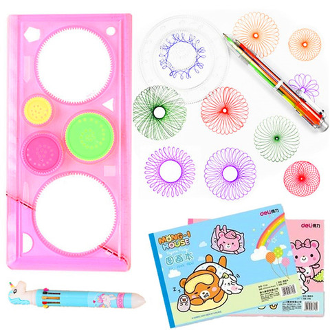 Drafting Tools Template, Learning Art Tools, Spirograph Pens