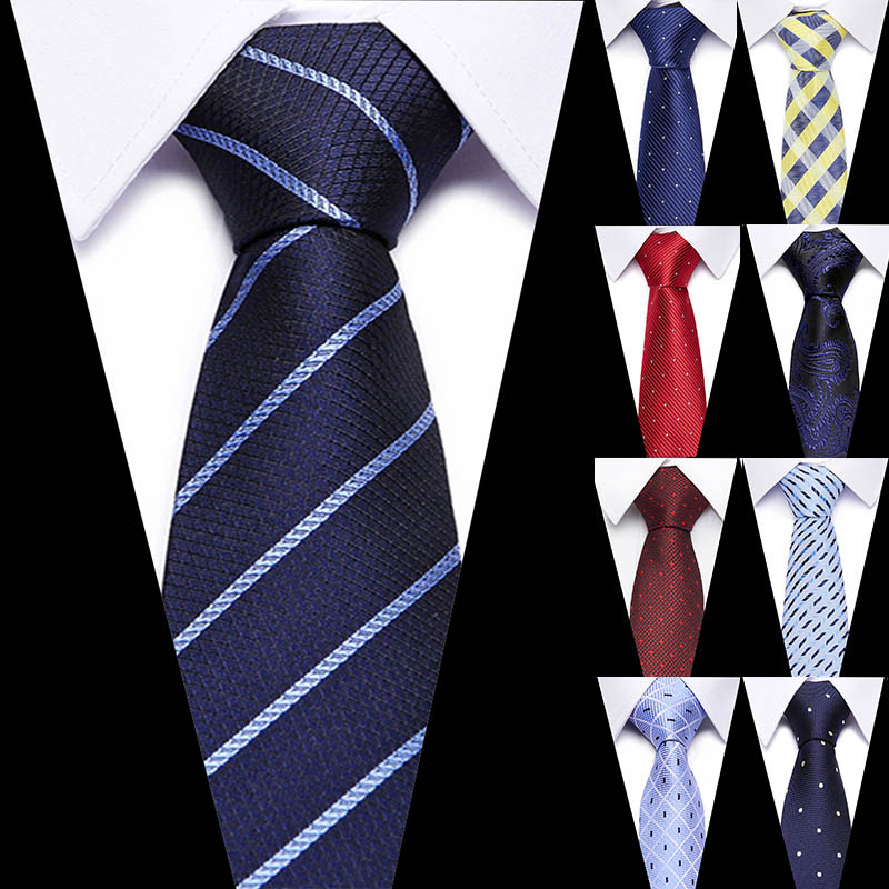 Men Tie Luxury Skinny Gravata Jacquard Ties for Mens Business Man Wedding  Formal Dress Striped Fashion Accessories Gifts Necktie