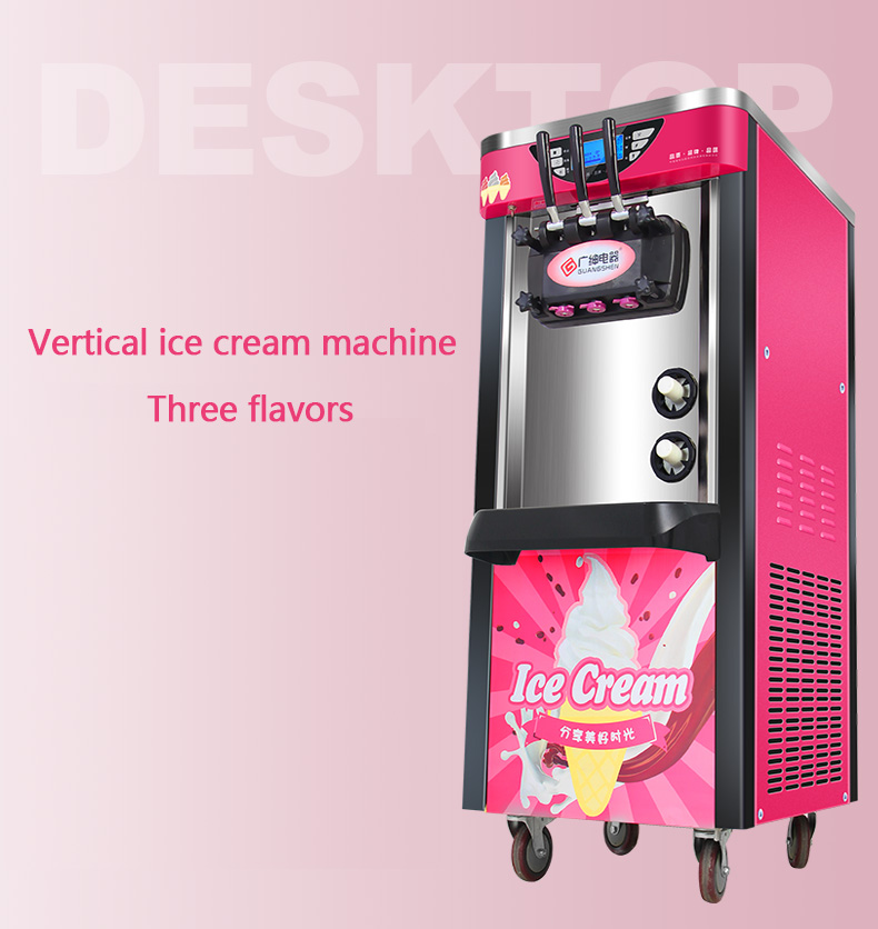 110V/ 220V THREE Flavors 18L-22L/H Commercial Soft Ice Cream Machine Sweet Ice  Cream Maker Ice Cream Maker R410 or R404 - AliExpress