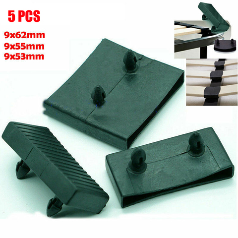 5PCS Plastic Square Replacement Sofa Bed Slat Centre End Caps Holders Inner Size 9mm X 53mm 55mm 62mm ► Photo 1/5