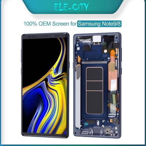 100% Ori For SAMSUNG Galaxy Note 8 9 Super AMOLED OLED Display LCD Touch Screen Display Digitizer Assembly Replacement New OEM ► Photo 1/6
