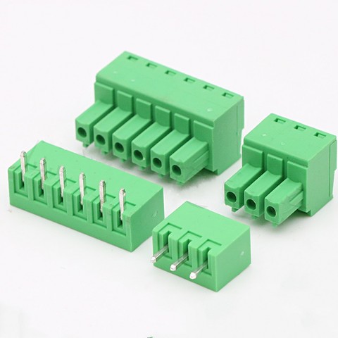 100PCS KF2EDGK-3.81 2/3/4/5/6/8/10/12Pin Right Angle Terminal Plug Type 300V 8A 3.81mm Pitch Connector Pcb Screw Terminal Block ► Photo 1/6