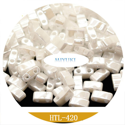 Half Tila Beads HTL Japan Miyuki  Imported Rice Beads  Solid Color Pearly Lustre Series 3G ► Photo 1/5