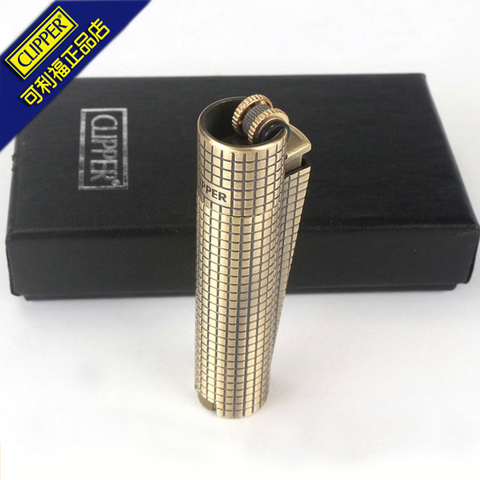 CLIPPER Torch Pipe Lighter Grinding Wheel Metal Flint Lighter Gasoline Free Fire Lighter Refillable Cigarette Cigar Accessories ► Photo 1/5