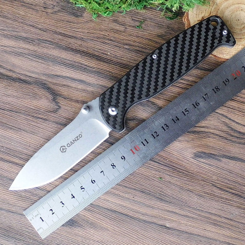 Ganzo G7412 G7412P Firebird F7412 F7412P 58-60HRC 440C G10 or Carbon Fiber Handle Folding Knife Outdoor Survival Camping Pocket ► Photo 1/6