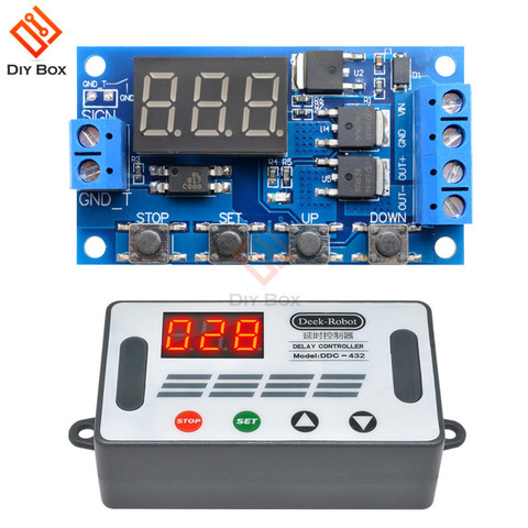 DC 12V 24V Time Delay Relay Switch Module Trigger Cycle Circuit Board Dual MOS Tube Control Timer Relay DC Motor LED Light Micro ► Photo 1/6