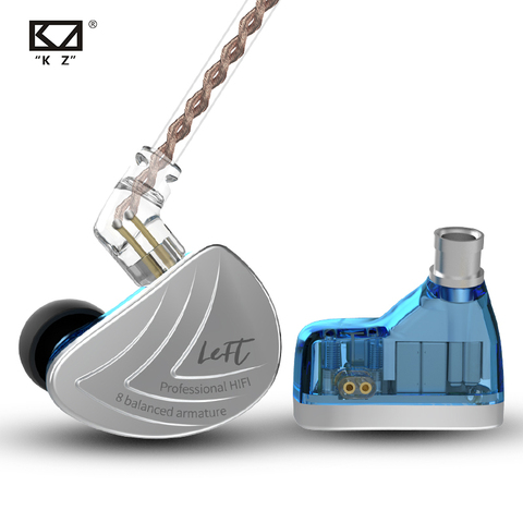 KZ AS16 16BA Balanced Armature Units Earphones HIFI Bass In Ear Monitor Earphones Noise Cancelling Earbuds Headset KZ ZAX ZSX ► Photo 1/6