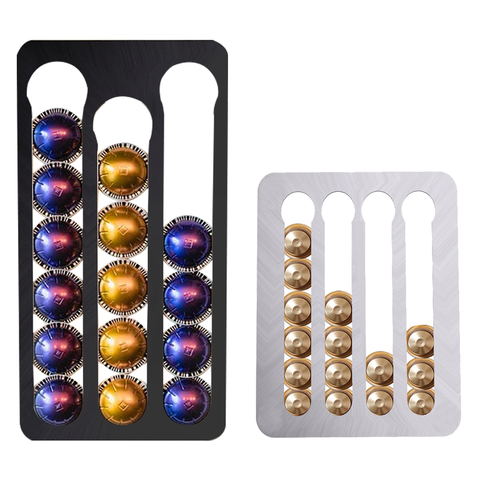 Metal Coffee Pods Holder Aluminum Mirro-Plating Stand Coffee Capsule Storage Rack Nespresso Coffee Capsulas Stand For Nespresso  ► Photo 1/6