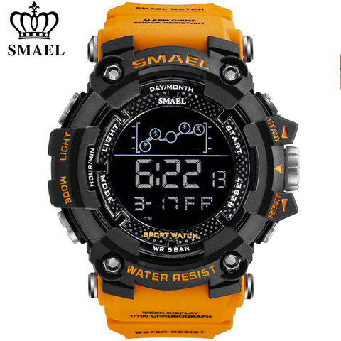 SMAEL Mens Watch Military Waterproof Sport Wrist Watch Digital Stopwatches For Men 1802 Military Watches Male Relogio Masculino ► Photo 1/6